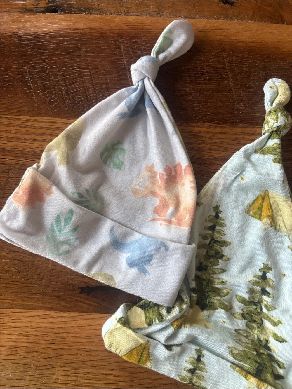 Milkbarn Neutral Woodland Knot Baby Hat - Soft Cotton Accessory lot of 0-3 month